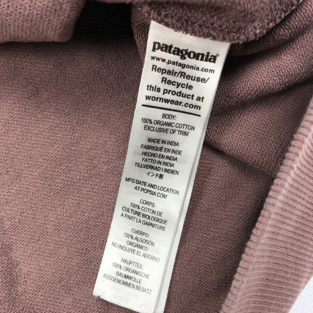 Patagonia Regenerative Crewneck Sweatshirt Dusky Brown Organic Cotton XL 26346 - Picture 8 of 11